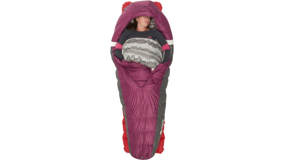 Sierra Designs Backcountry Bed 650F 20 Deg Sleeping Bag - Womens, Purple/White/Grey, Regular, 70603924R