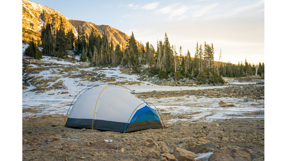 Sierra Designs Convert 2 Tent - 2 Person, 4 Seasons-Yellow/Blue