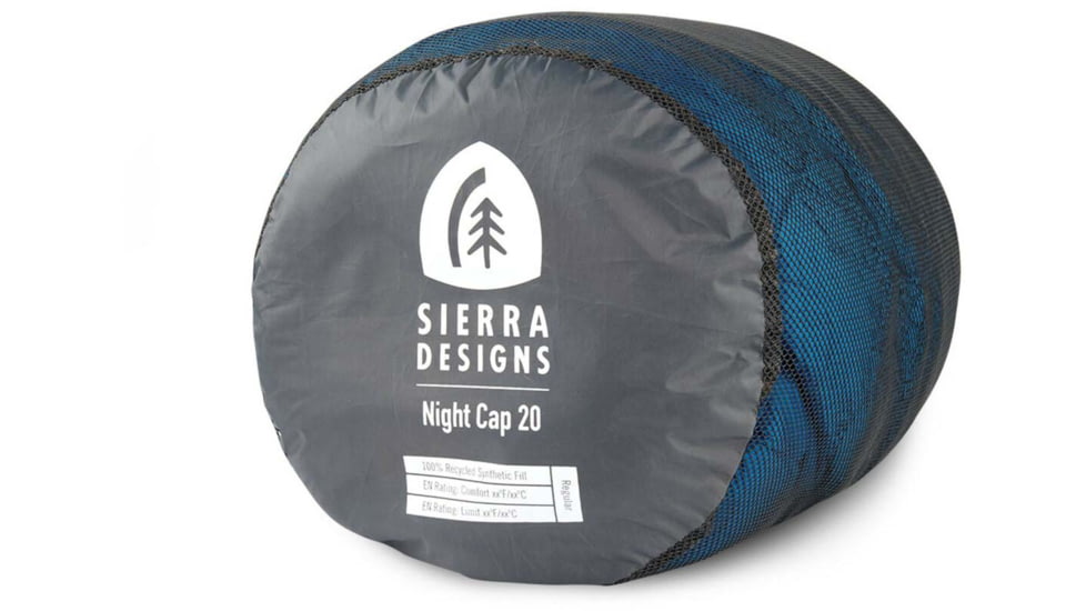 Sierra Designs Night Cap 20 Deg Sleeping Bag, Regular, 77610821R