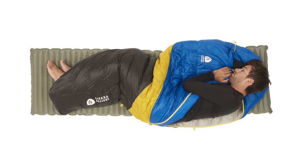 Sierra Designs Nitro UL 35 Sleeping Bag 800 Dridown-Blue/Yellow/Peat-Regular