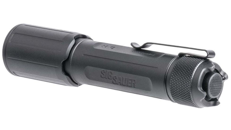 SIG SAUER FOXTROT-EDC Full-Size Rechargeable Flashlight, 1,350 Lumens, Black, SOFEF001