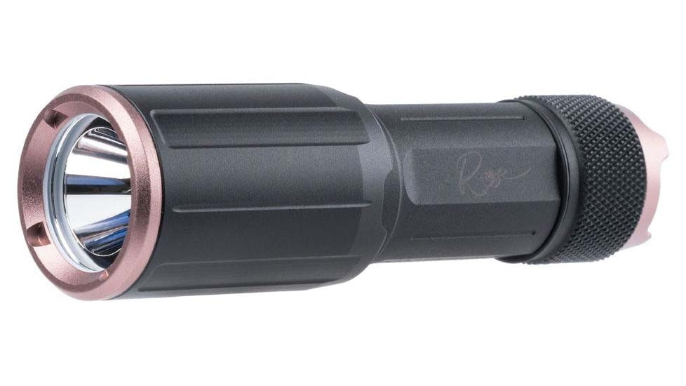 SIG SAUER Foxtrot-EDC ROSE Compact Flashlight, 18350 Lithium-Ion, 1350 Lumens, Black/Rose Gold, SOFEC0RS