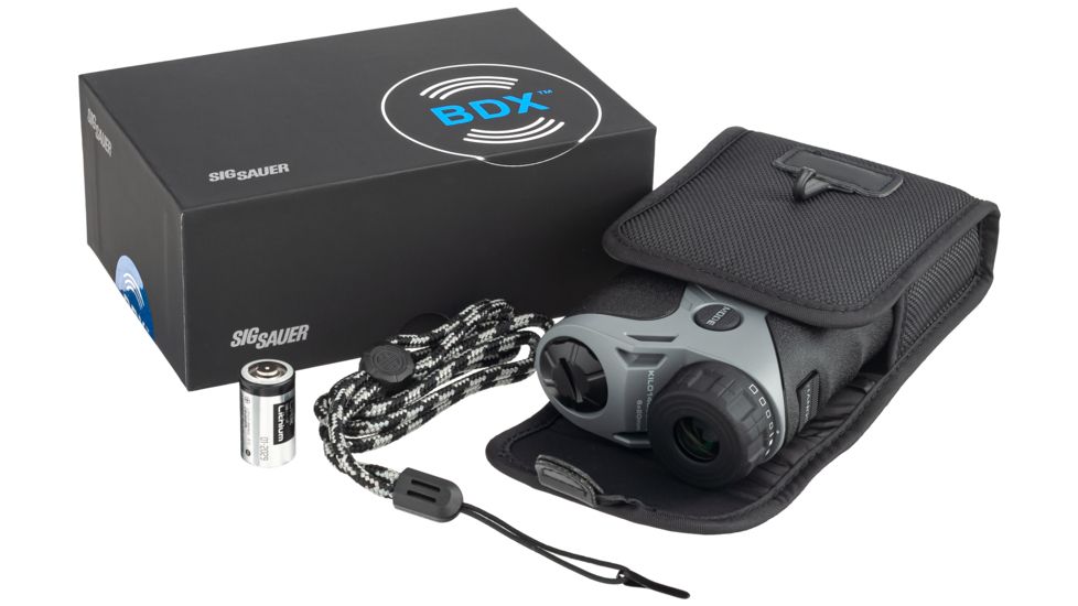 SIG SAUER OPMOD KILO1400BDX Laser Rangefinder, 5x20mm, Class 1M, Wolf Grey, SOK14502