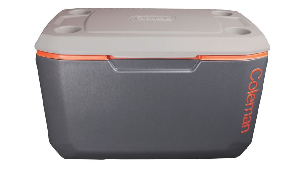 Coleman Signature 70 Quart Extreme Cooler, OVMLD, Dark Gray / Orange / Gray 3000002011
