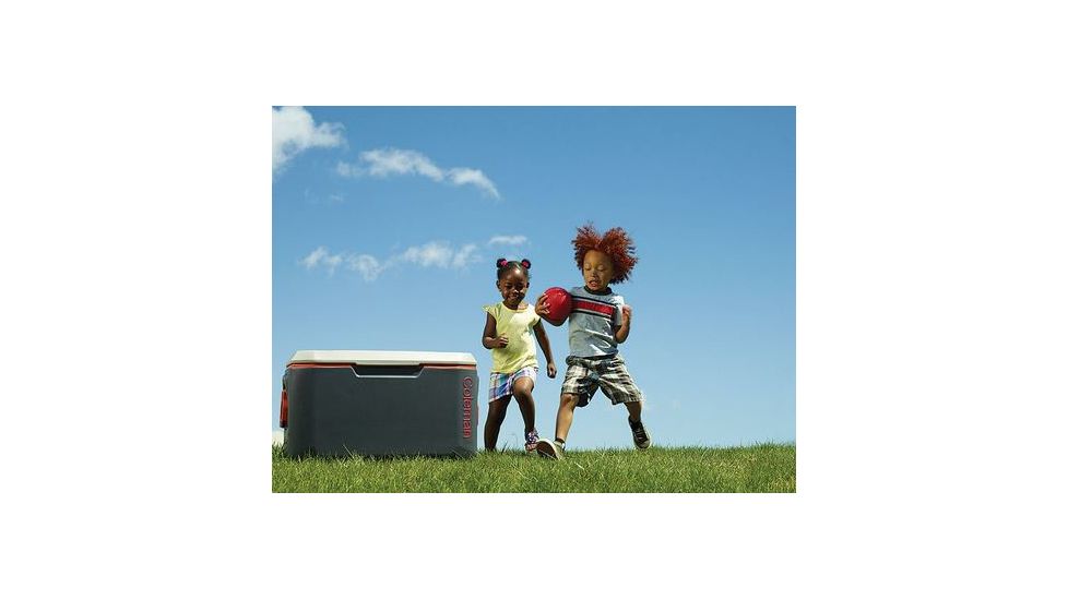 Coleman Signature 70 Quart Extreme Cooler, OVMLD, Dark Gray / Orange / Gray 3000002011