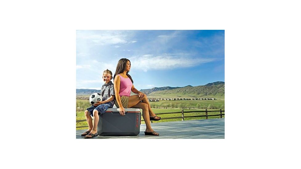 Coleman Signature 70 Quart Extreme Cooler, OVMLD, Dark Gray / Orange / Gray 3000002011