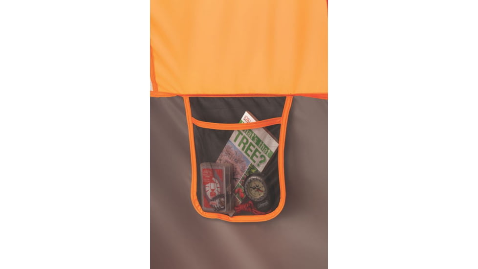 Coleman Signature Jenny Lake 8-Person Fast Pitch Cabin Tent W/ Built-in Closet, Gray / Orange, 13 x 9 ft 2000019796