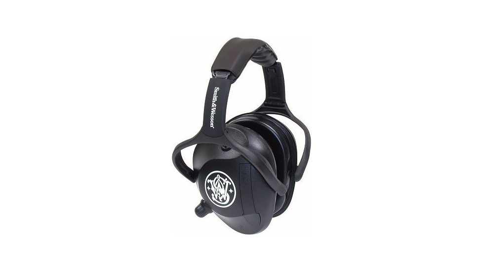 Silencio Black Active Electronic Earmuffs w/Smith &amp; Wesson Logo 3011982