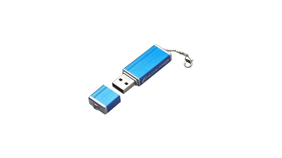 Silicon Power ULTIMA II-N Series Blue, LED USB Flash Drive - 512MB / 2GB / 4GB