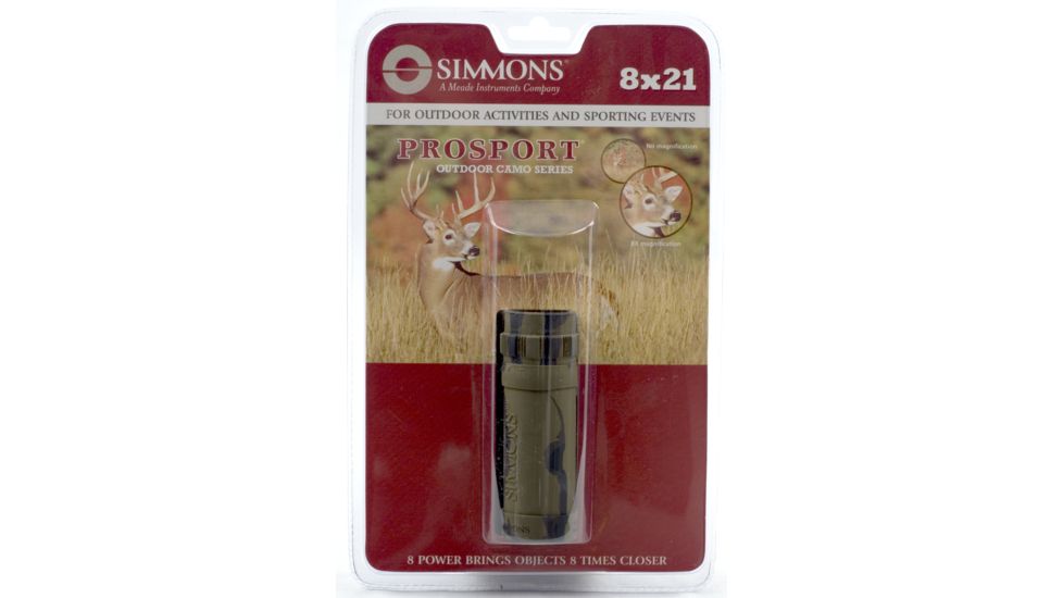 Simmons 8x21 Camo Monocular 899851, Clam Pack