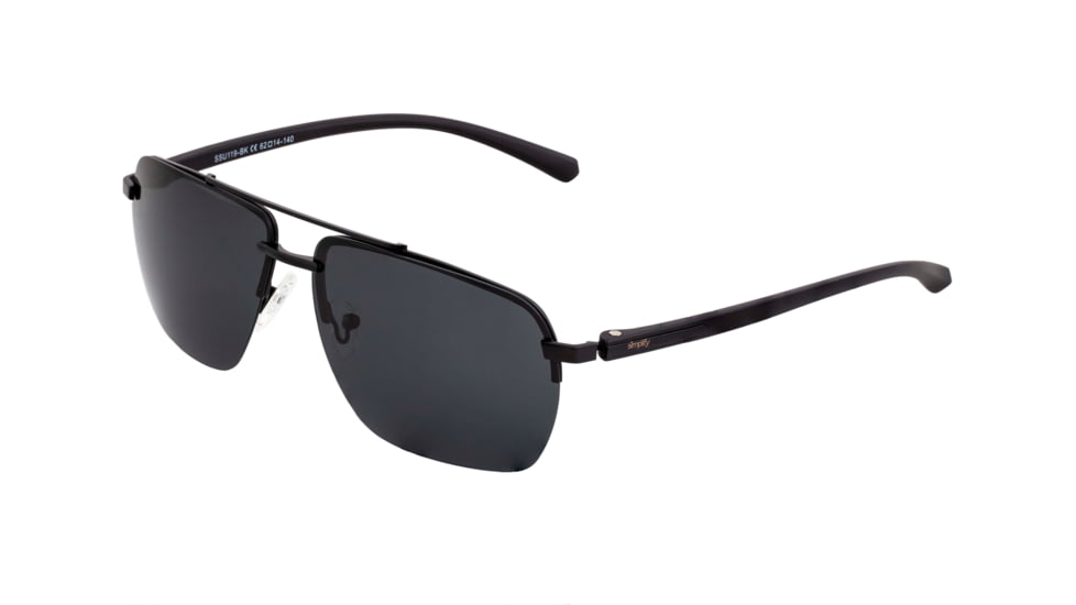 Simplify Lennox Polarized Sunglasses - Unisex, Black/Black, One Size, SSU119-BK