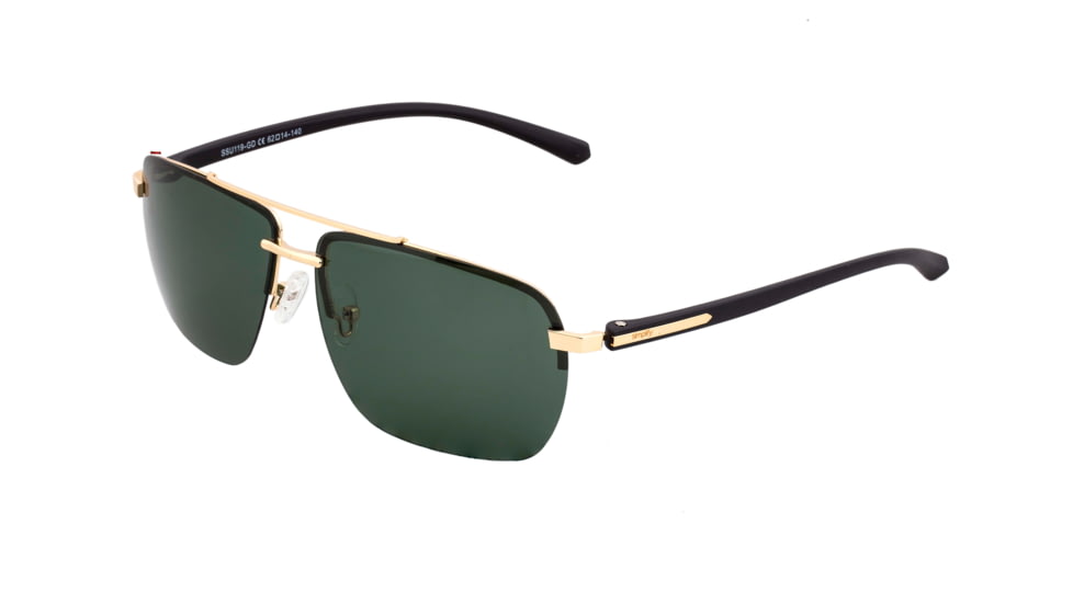 Simplify Lennox Polarized Sunglasses - Unisex, Gold/Black, One Size, SSU119-GD