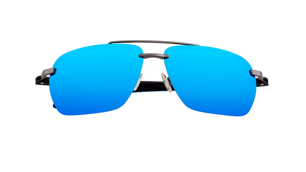 Simplify Lennox Polarized Sunglasses - Unisex, Gunmetal/Blue, One Size, SSU119-BL
