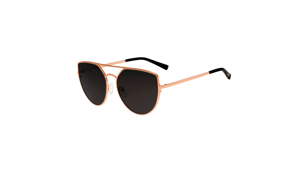 Sixty One Sunglasses Boar Polarized Sunglasses, Rose Gold Frame, Black Lens - Womens, SIXS144RG