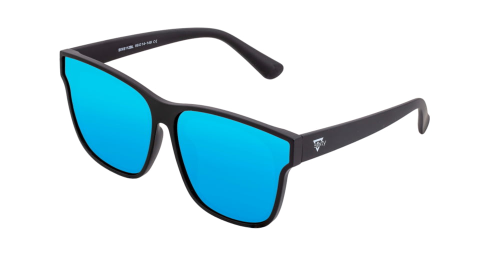 Sixty One Sunglasses Delos Polarized Sunglasses - Unisex, Black/Blue, One Size, SIXS112BL