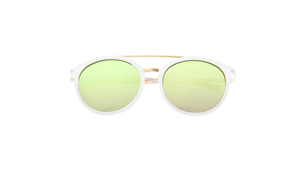 Sixty One Sunglasses Moreno Polarized Sunglasses, White Frame, Mint Lens - Womens, SIXS145PGX