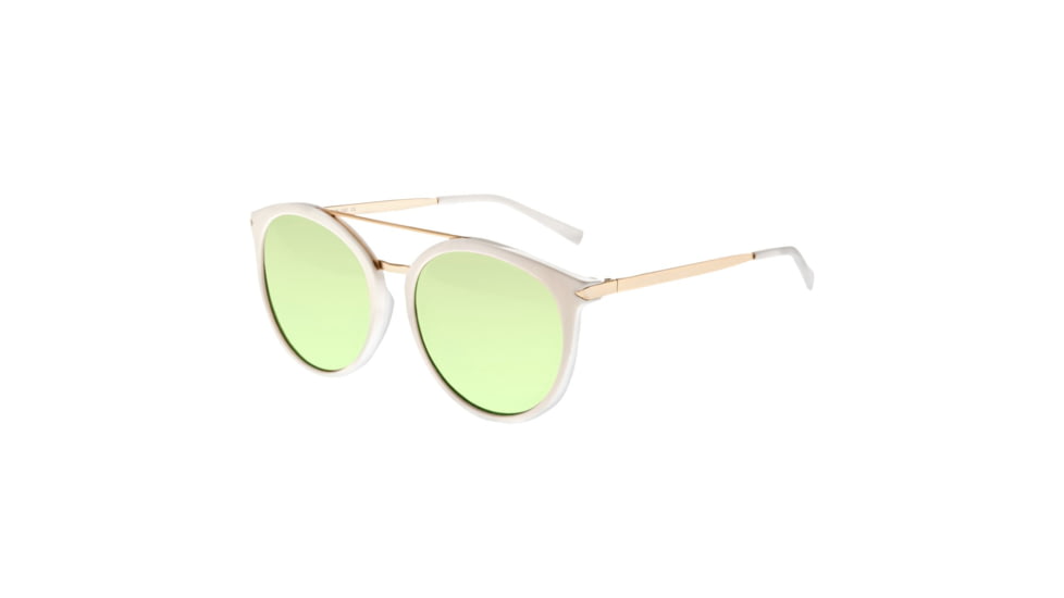 Sixty One Sunglasses Moreno Polarized Sunglasses, White Frame, Mint Lens - Womens, SIXS145PGX
