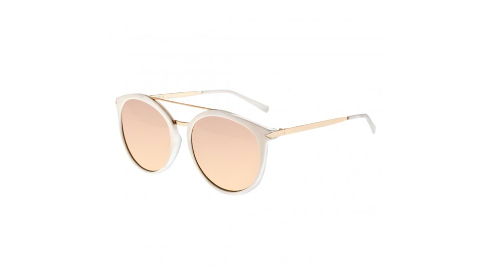 Sixty One Sunglasses Moreno Polarized Sunglasses, White/Rose Gold, One Size, SIXS145RG