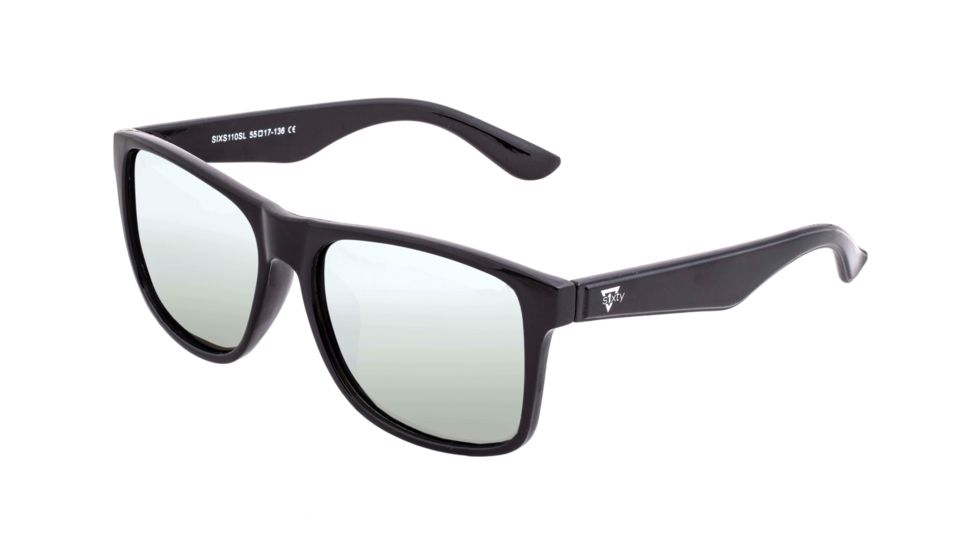 Sixty One Sunglasses Solaro Polarized Sunglasses - Unisex, Black/Silver, One Size, SIXS110SL