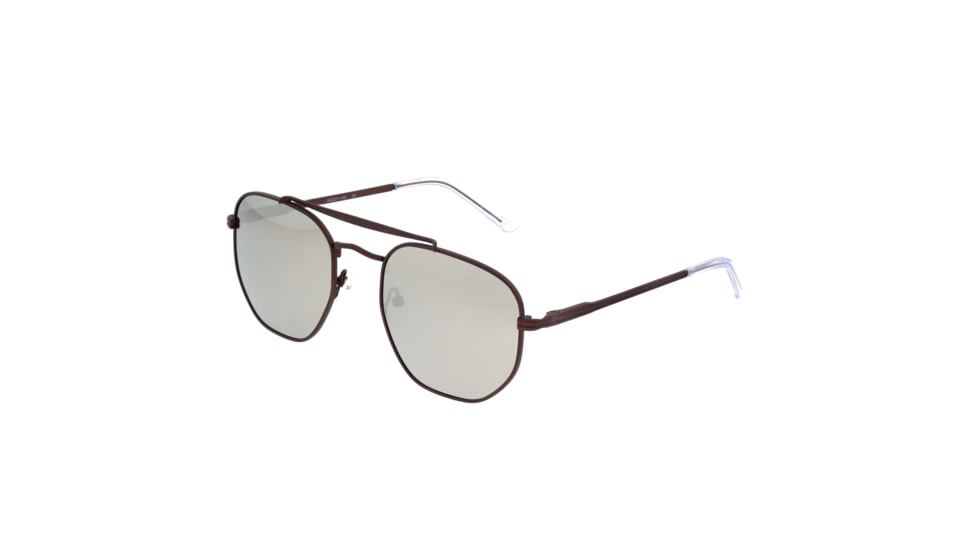 Sixty One Sunglasses Stockton Polarized Sunglasses - Unisex, Brown/Silver, One Size, SIXS103BN