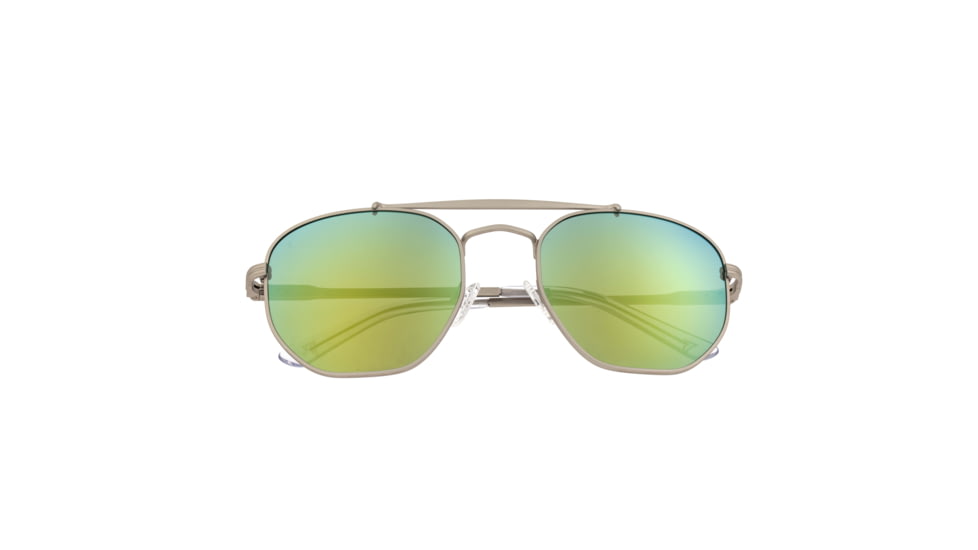 Sixty One Sunglasses Stockton Polarized Sunglasses - Unisex, Silver/Yellow-Green, One Size, SIXS103SL