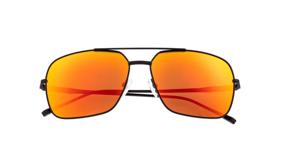 Sixty One Sunglasses Teewah Polarized Sunglasses - Unisex, Black/Red-Yellow, One Size, SIXS105BK