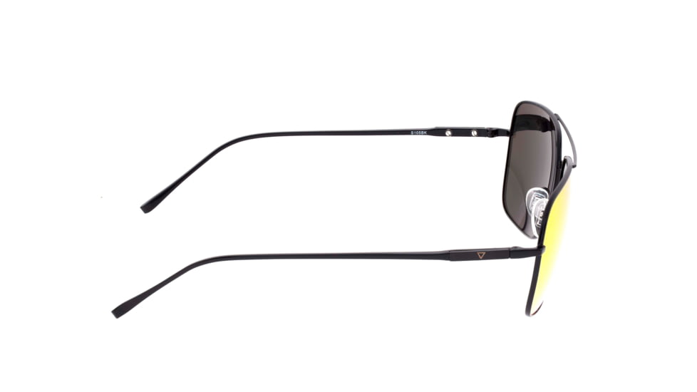 Sixty One Sunglasses Teewah Polarized Sunglasses - Unisex, Black/Red-Yellow, One Size, SIXS105BK