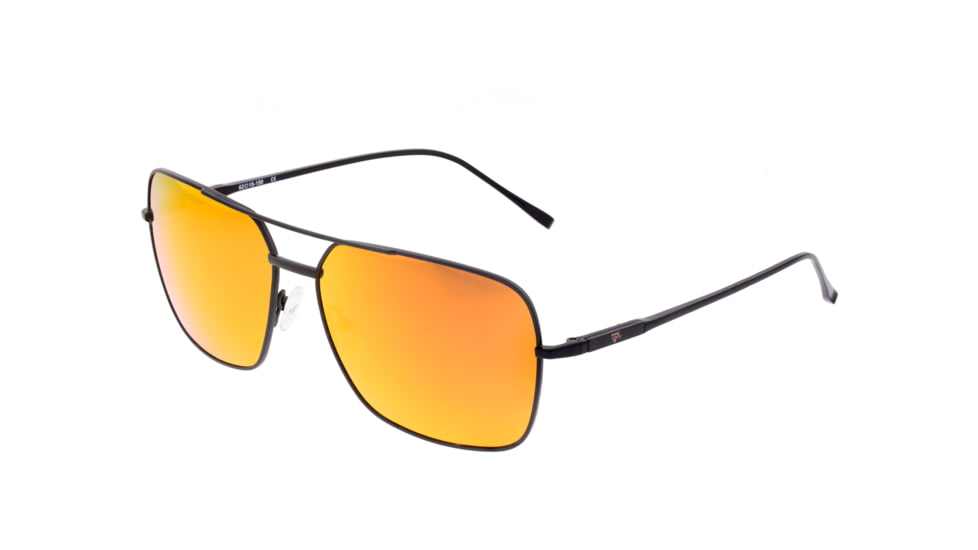 USED Sixty One Sunglasses Teewah Polarized Sunglasses - Unisex, Black/Red-Yellow, One Size, SIXS105BK, EDEMO1