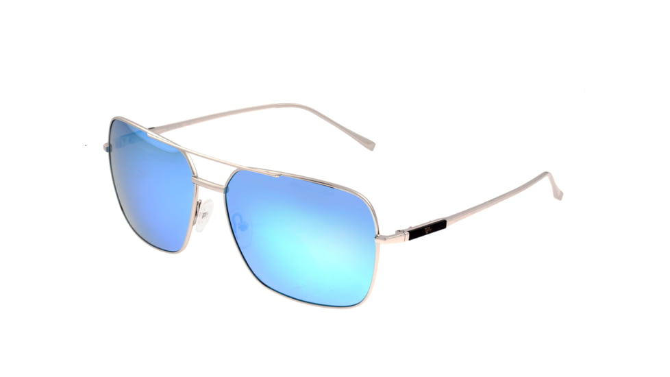 Sixty One Sunglasses Teewah Polarized Sunglasses - Unisex, Silver/Celeste, One Size, SIXS105SL