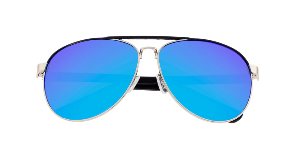 Sixty One Sunglasses Wreck Polarized Sunglasses - Unisex, Silver/Blue, One Size, SIXS107SL