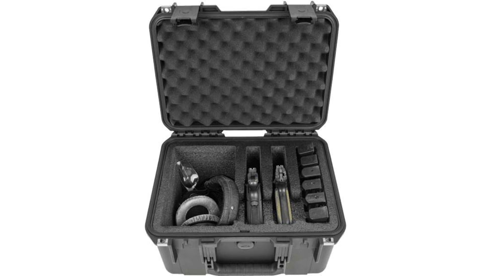 SKB Cases 1510-9 2-Handgun Case, Black, 3i-1510-9B-2G