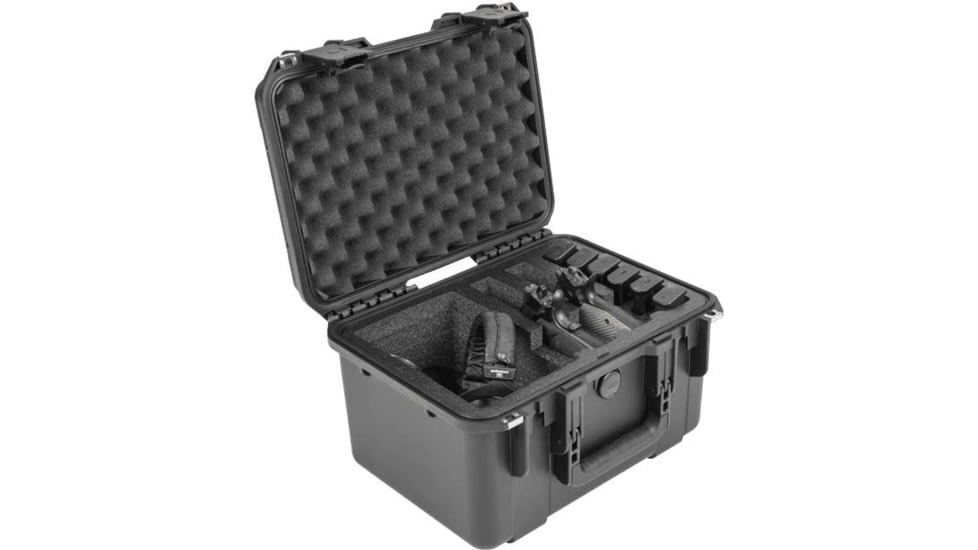 SKB Cases 1510-9 2-Handgun Case, Black, 3i-1510-9B-2G