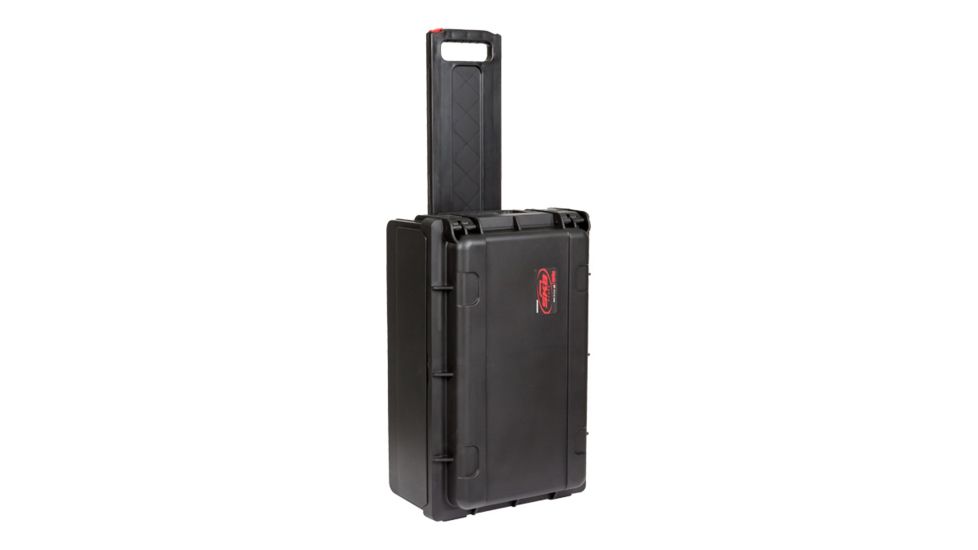 SKB Cases Injection Molded Laptop/2U Studio Flyer Rack Case w/Wheels and Pull handle, Black 1SKB-iSF2U