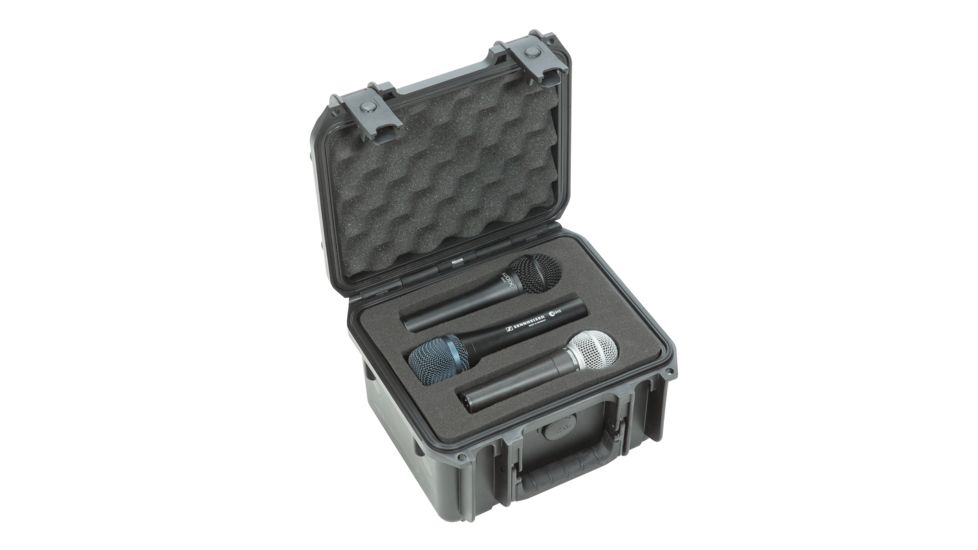 SKB Cases Injection Molded Microphone Case, 6 Mics, Black 3I-0907-MC6