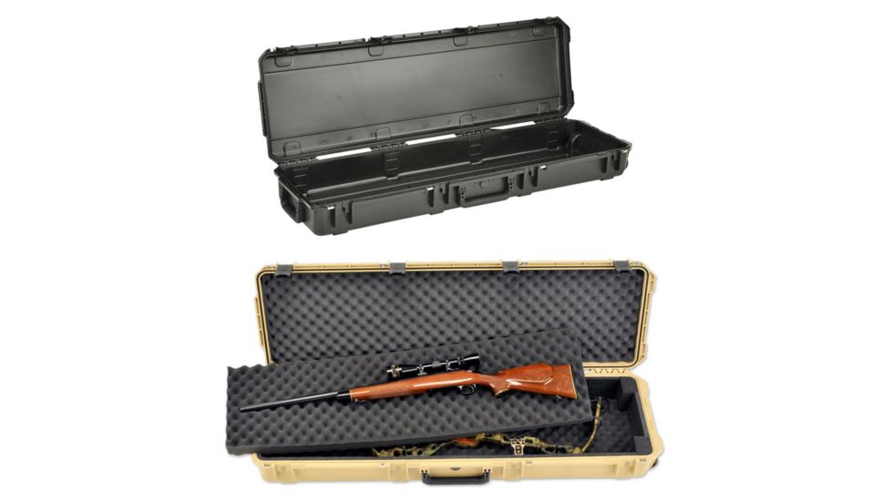 SKB Cases Injection Molded. Waterproof Case, 50.x14.5x6, Black, Tan