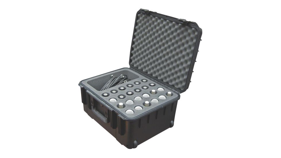 SKB Cases Injection Molded Waterproof Twenty-four Mic Case, Black, 3I-2015-MC24