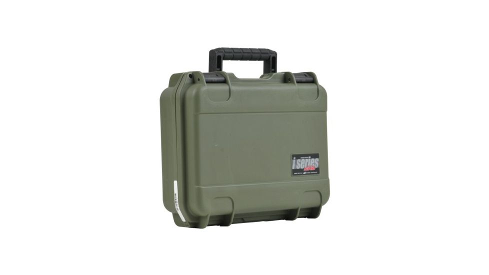 SKB Cases iSeries 1209 Mil-Spec Pistol Case Military Green, 14 x 12 x 6 1/4 3i-1209-4M-L