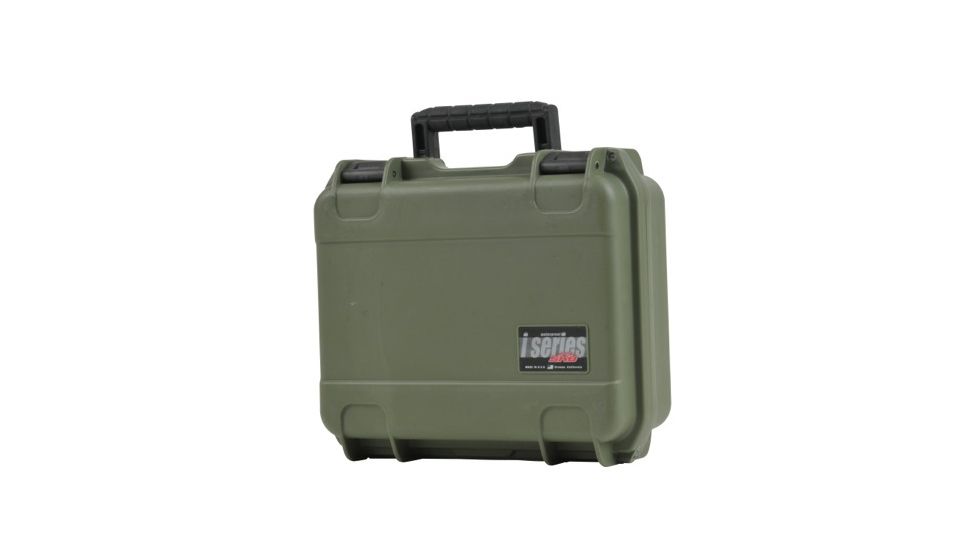 SKB Cases iSeries 1209 Mil-Spec Pistol Case Military Green, 14 x 12 x 6 1/4 3i-1209-4M-L