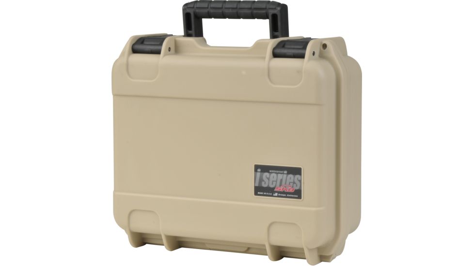 SKB Cases iSeries 1209 Mil-Spec Pistol Case Tan, 14 x 12 x 6 1/4 3i-1209-4T-L