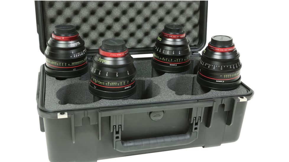 SKB Cases iSeries 2011 Waterproof Lens Case, Black, 22 1/4 in. x 14 1/2 in. x 9 1/2 in. 3I-20118LENS