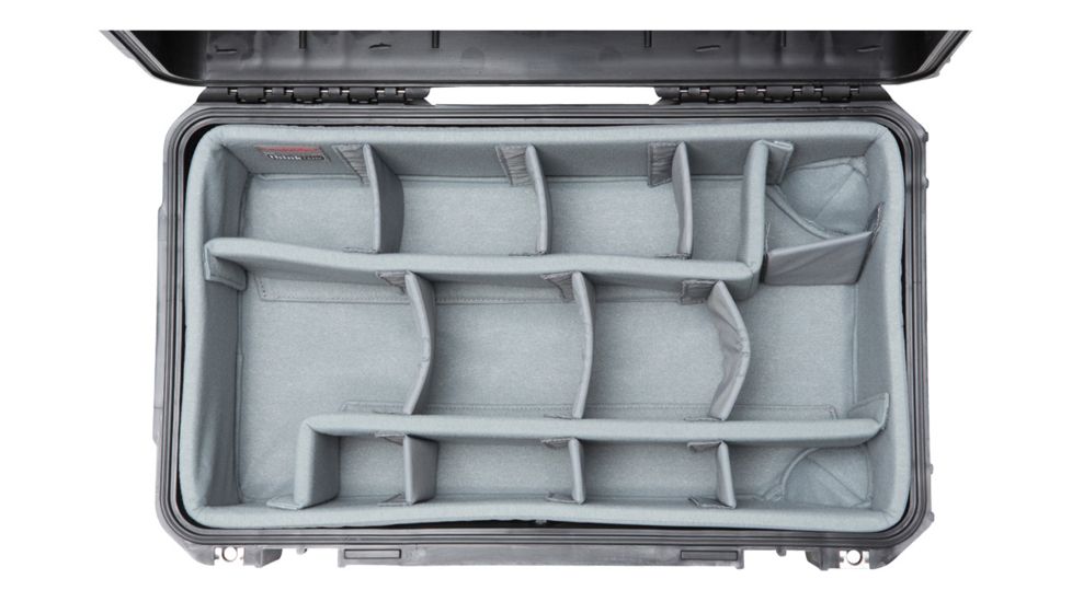 SKB Cases iSeries Case w/Think Tank Designed Photo Dividers and Lid Organizer, Black, 19.5in x 10.5in x 5in 3i-2011-7DL