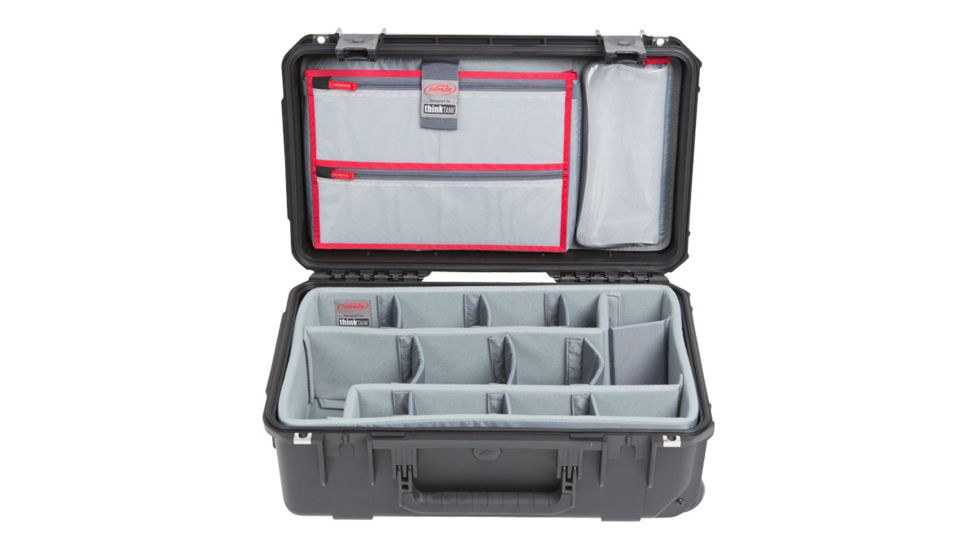 SKB Cases iSeries Case w/Think Tank Designed Photo Dividers and Lid Organizer, Black, 19.5in x 10.5in x 5in 3i-2011-7DL