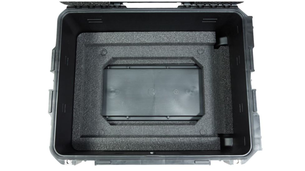 SKB Cases iSeries Case with Removeable 3U Rack Cage, TSA Locking Latches, Wheels, Black 3I-2217M103U