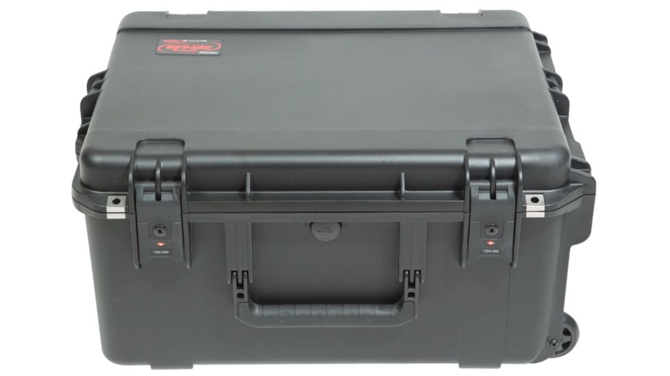 SKB Cases iSeries Case with Removeable 3U Rack Cage, TSA Locking Latches, Wheels, Black 3I-2217M103U