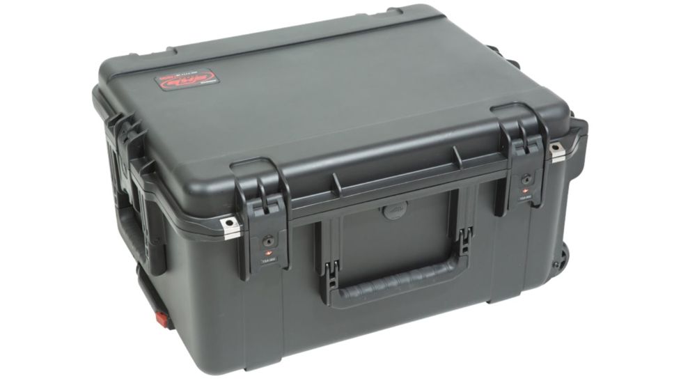 SKB Cases iSeries Case with Removeable 3U Rack Cage, TSA Locking Latches, Wheels, Black 3I-2217M103U