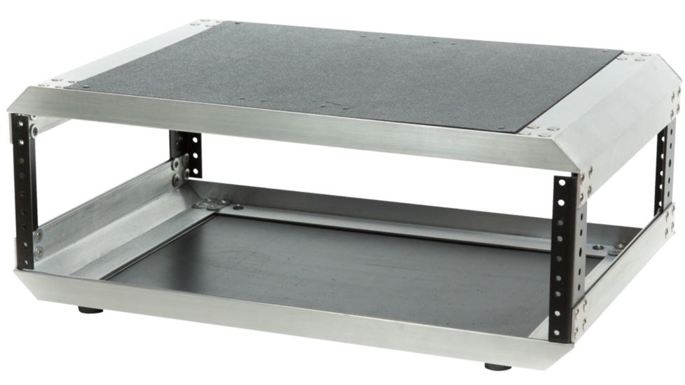 SKB Cases iSeries Case with Removeable 3U Rack Cage, TSA Locking Latches, Wheels, Black 3I-2217M103U