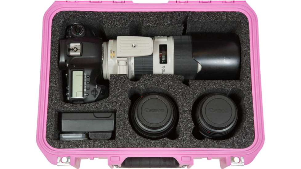 SKB Cases iSeries DSLR Pro Camera Case, Pink, 14 7/8 in. x 12 in. x 7 3/8 in. 3I-13096SLRP