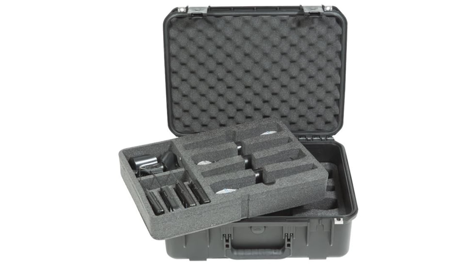 SKB Cases iSeries Injection Molded Case for 8 Wireless Mic Systems, Black 3i-1813-7WMC