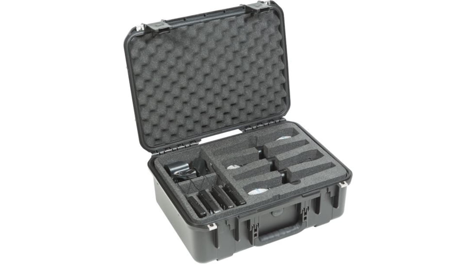 SKB Cases iSeries Injection Molded Case for 8 Wireless Mic Systems, Black 3i-1813-7WMC