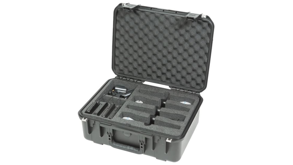 SKB Cases iSeries Injection Molded Case for 8 Wireless Mic Systems, Black 3i-1813-7WMC